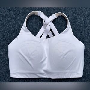 Lululemon Athletica Energy Bra High Support Cross-Back Sports Bra 36DDD Taupe